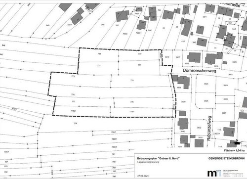 Bild des Bebauungsplans Gubser II Nord
